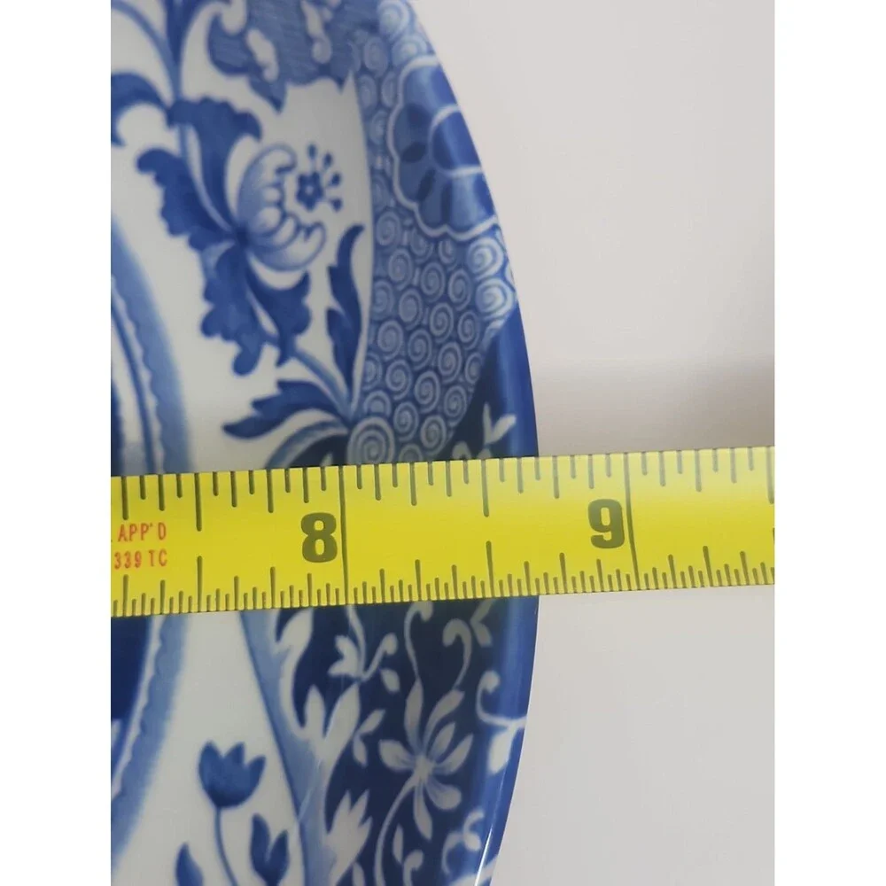 Spode Porcelain England Italian Blue Transferware 8 5/8